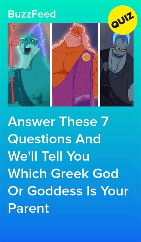 greek godly parent quiz